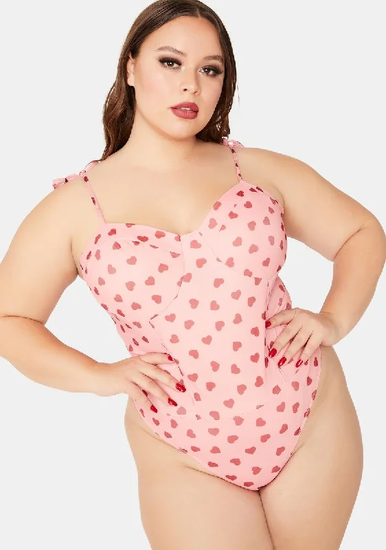 Women's Seasonal Fashion Trends She's Cuter Than Ever Heart Bodysuit