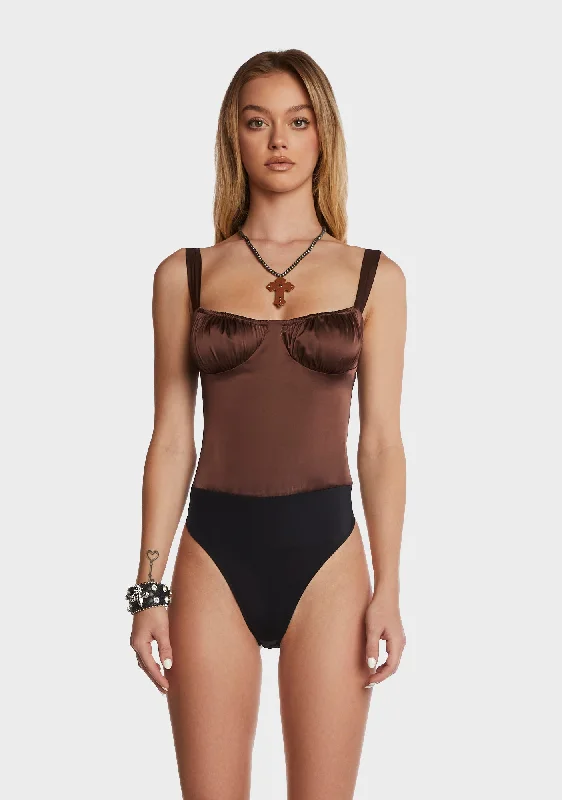 Exclusive Women's Fashion Collection Ruched Cup Bodysuit