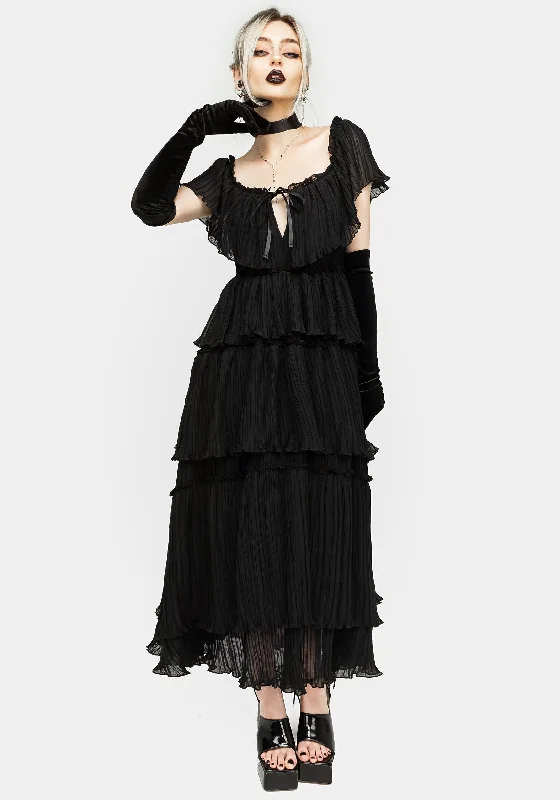 Women's Travel Apparel Thornhille Tulle Tiered Midaxi Dress