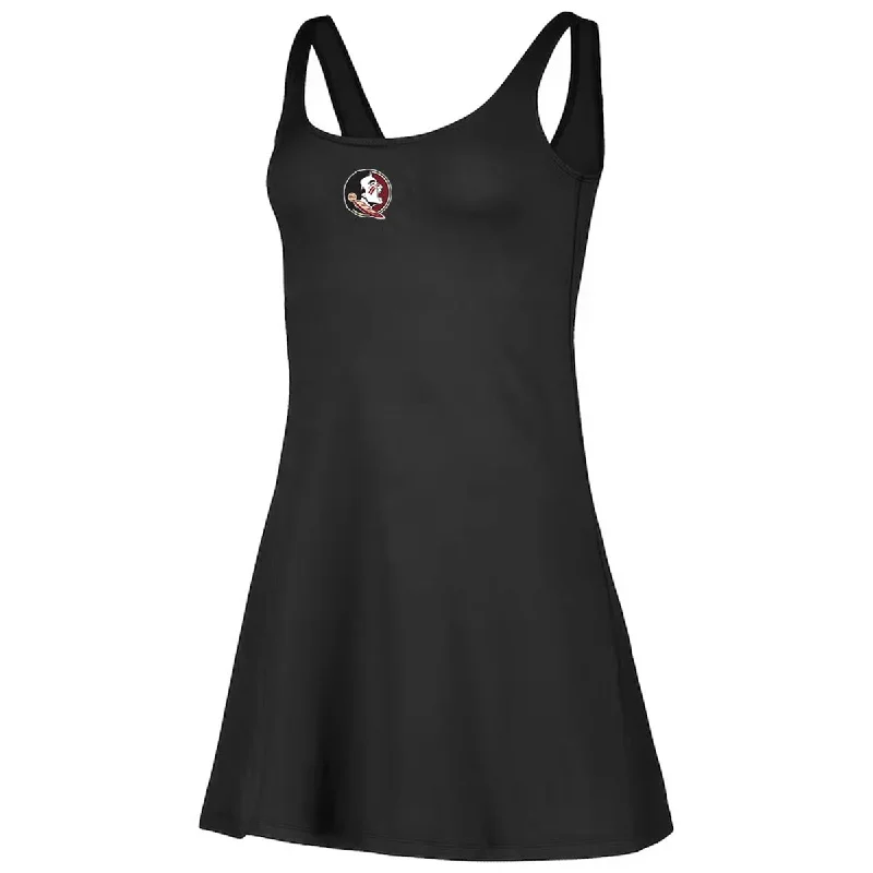 Ends Soon ZooZatz Women's Seminole Logo Sport Dress - Black