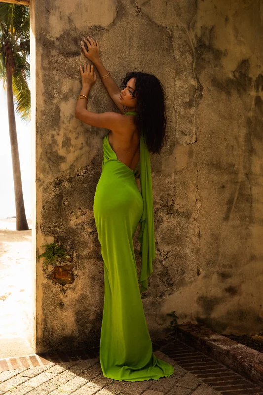 Effortless Comfort Daria Dress Green