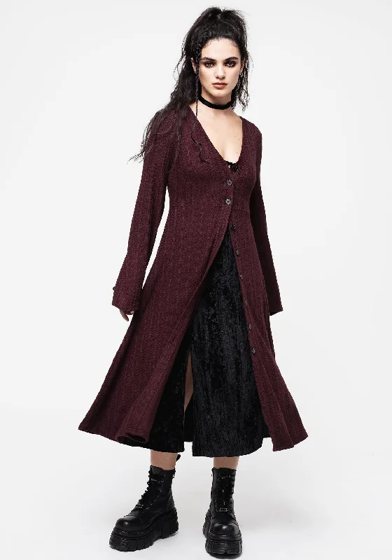 Unbeatable Prices On Best-Selling Items Sybil Button Up Longline Knit Overdress
