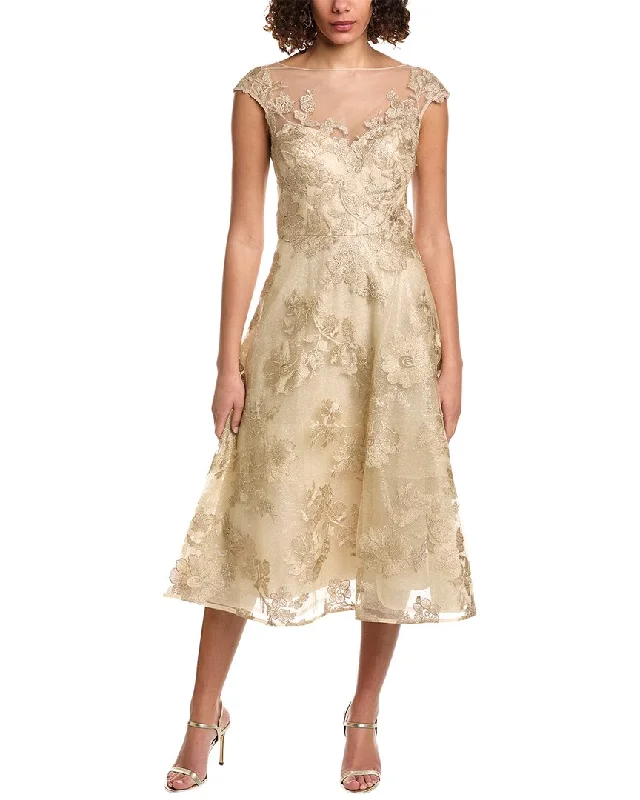 Fashion Sale Teri Jon by Rickie Freeman Tulle Applique Cocktail Dress