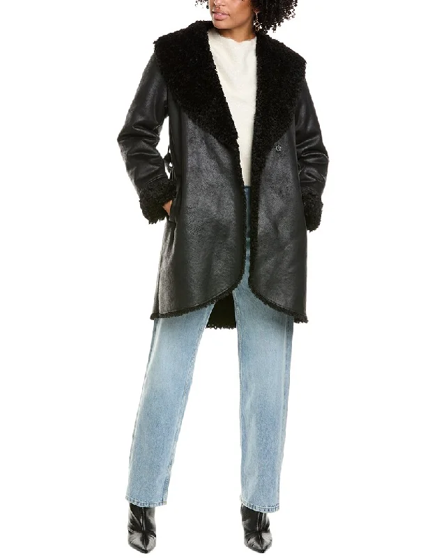 Modern Women's Outfit Via Spiga Wrap Coat