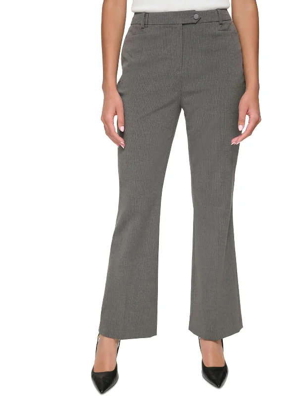 Women's Chic Apparel Womens High Rise Pinstripe Wide Leg Pants